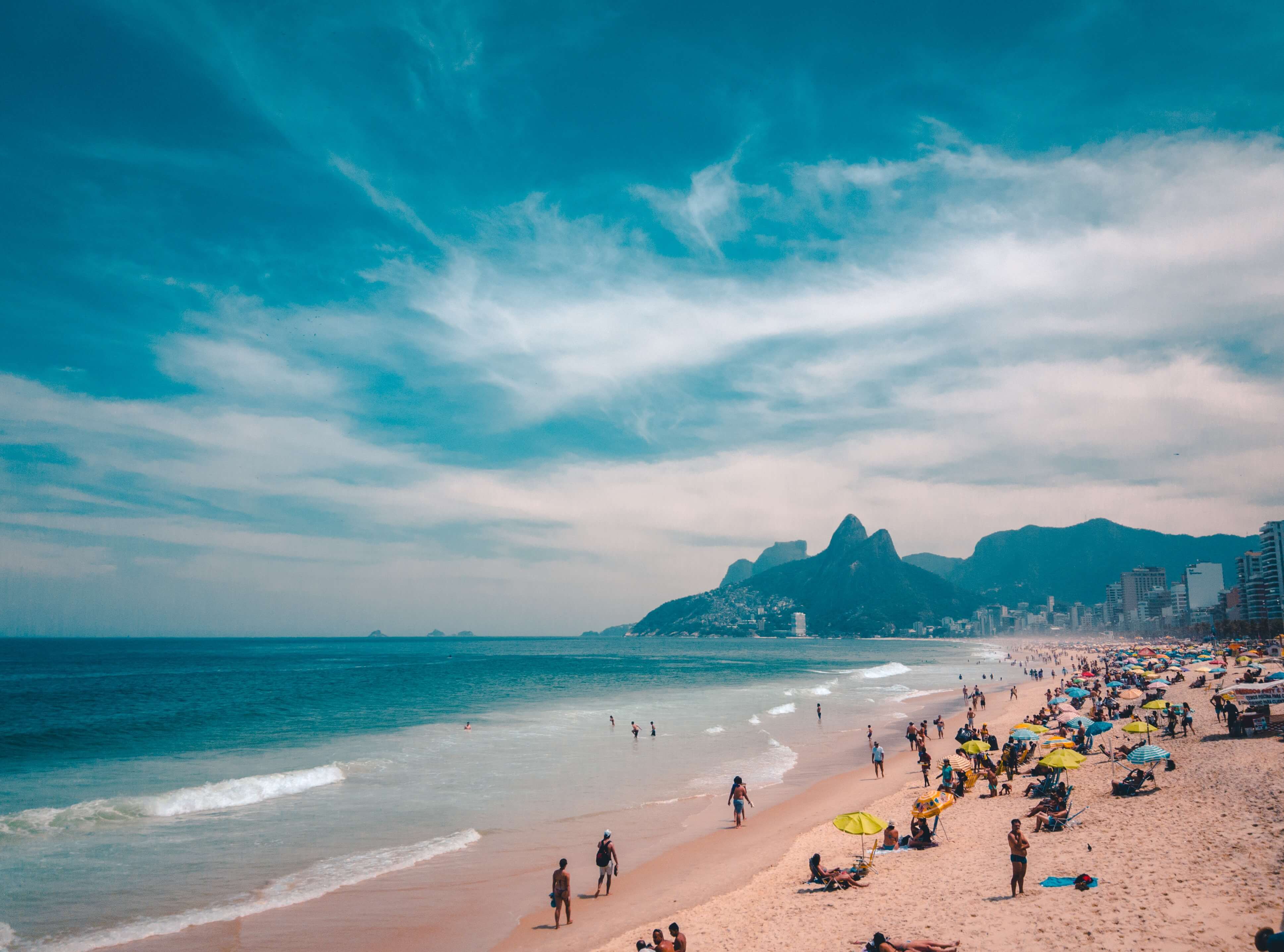 Plage d'Ipanema à Rio de Janeiro