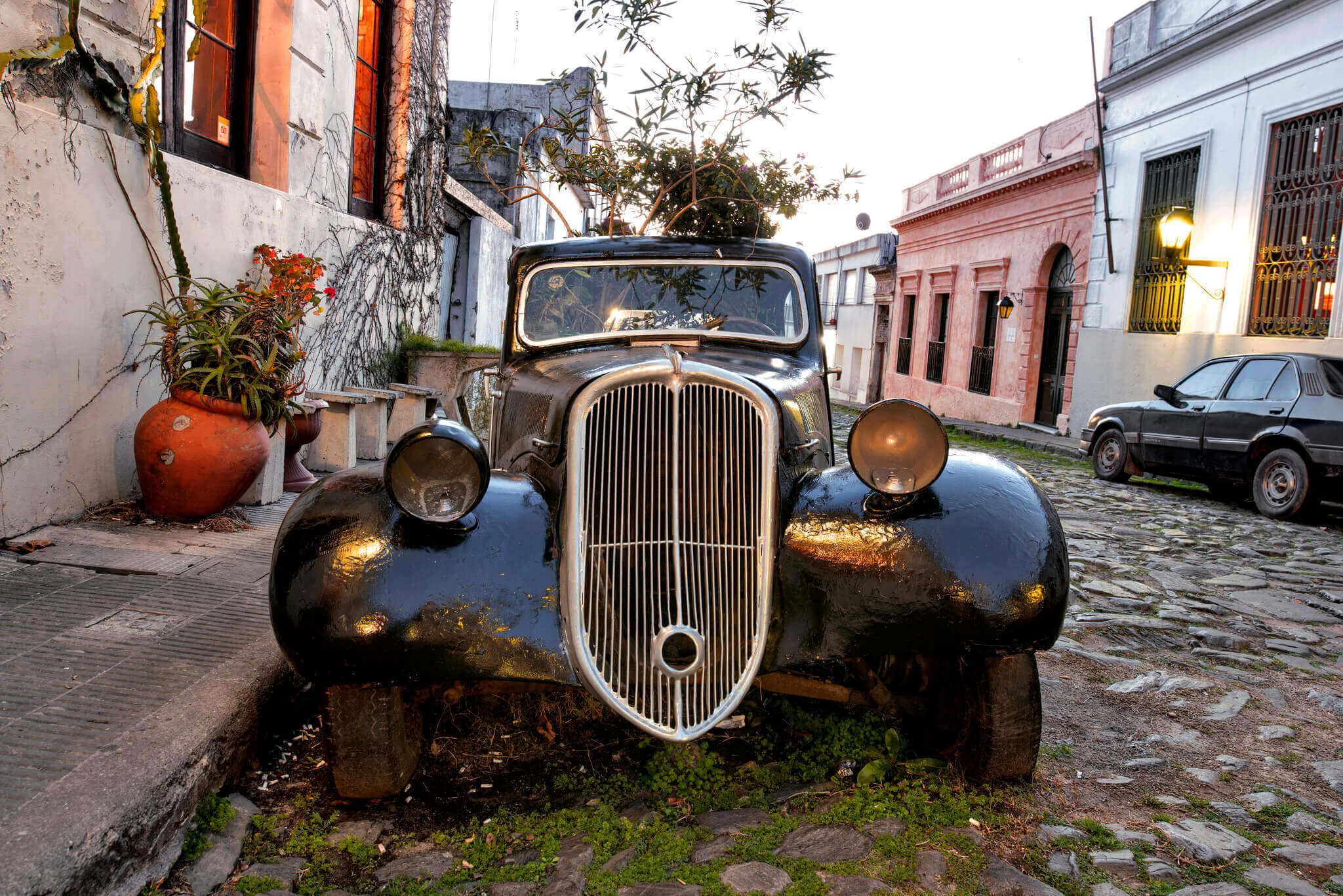 Voiture traditionnelle à Colonial del Sacramento  