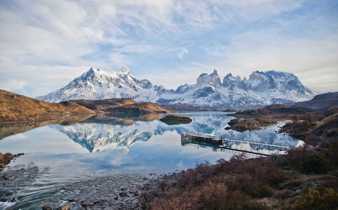 Cyrstal-clear Pehoe Lake Chile
